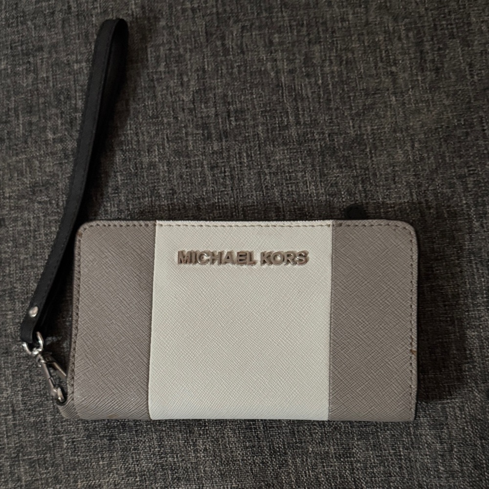 Michael Kors Two-Tone Wristlet Wallet